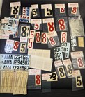 Vinyl Sticker Kits Red Black Numbers Letters Boat Craft Address ID Vd8