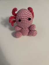 Handmade Crocheted Small Axolotl Stuffed Animal