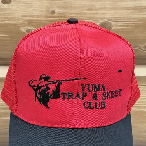 Yuma Trap & Skeet Club Hat Cap Snap Back Red Trucker Mesh Outdoor Mens - Picture 2 of 10