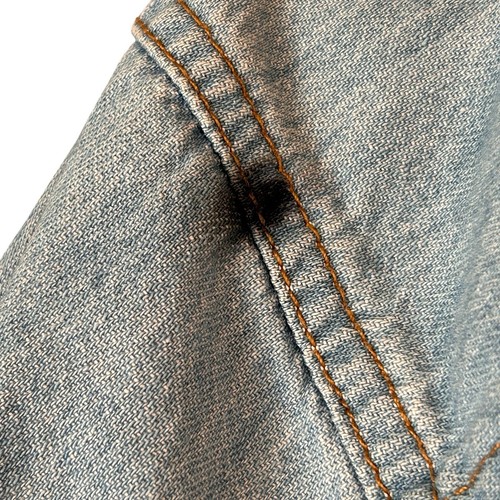 Camisa Denim Karen Kane Cambray Mujeres 8 Botones Bolsillo EE. UU. Costera Informal Occidental - Imagen 10 de 15