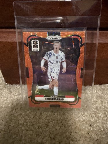 2026 Panini Prizm FIFA World Cup #333 Erling Haaland Orange Lazer Prizms 50/260