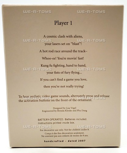 Player 1 Magic Christmas Ornament with Sound 2007 Hallmark Keepsake #QXG2119 - Bild 3 von 7