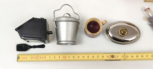 extrem selten f Puppenstube 4x Stuhl Tisch Wappen Stuttgart Rathaus Bauernzimmer - Bild 14 von 18