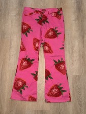 vintage fiorucci safety jeans strawberry all over print 32 italy