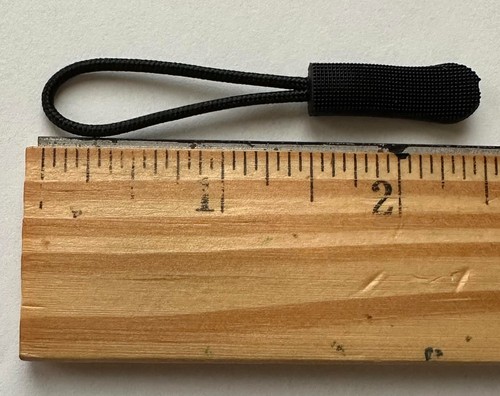 20er SET SCHWARZE REISSVERSCHLUSS-ZUGVERLÄNGERUNGEN CA. 2 1/2" JACKE GELDBÖRSEN ZELTE - Bild 3 von 4