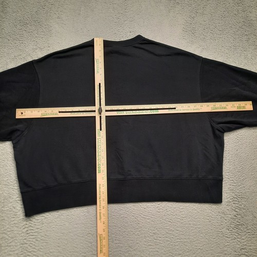 Nike Essentials Fleece Sweatshirt Women 3X 3XL Black Loose Fit Pullover Oversize - Picture 8 of 10