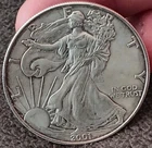 2001 Silver Eagle Dollar 1 OZ. .999 BU American Coin #534