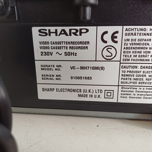 Sharp VC-MH71 Videorecorder GETESTET VCR VHS-HQ PAL NTSC-Wiedergabe 4-Kopf VPS/PDC - Bild 10 von 15