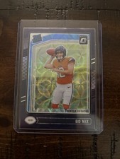 2024 Panini Donruss Optic - Rated Rookie Bo Nix #209 Purple Scope Prizm (RC)