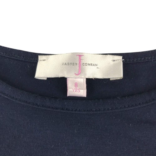 Jasper J Conran dress 8 years navy top with navy and red stripy skirt A-line - Picture 4 of 8