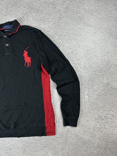 Polo Ralph Lauren #3 De Colección Manga Larga Big Pony Logo Desteñido Para Hombre Talla S - Imagen 5 de 12