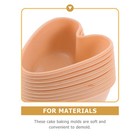  Heart Moulds for Baking Cake Cup Mold Heart-shaped Molds Kitchen Tableware