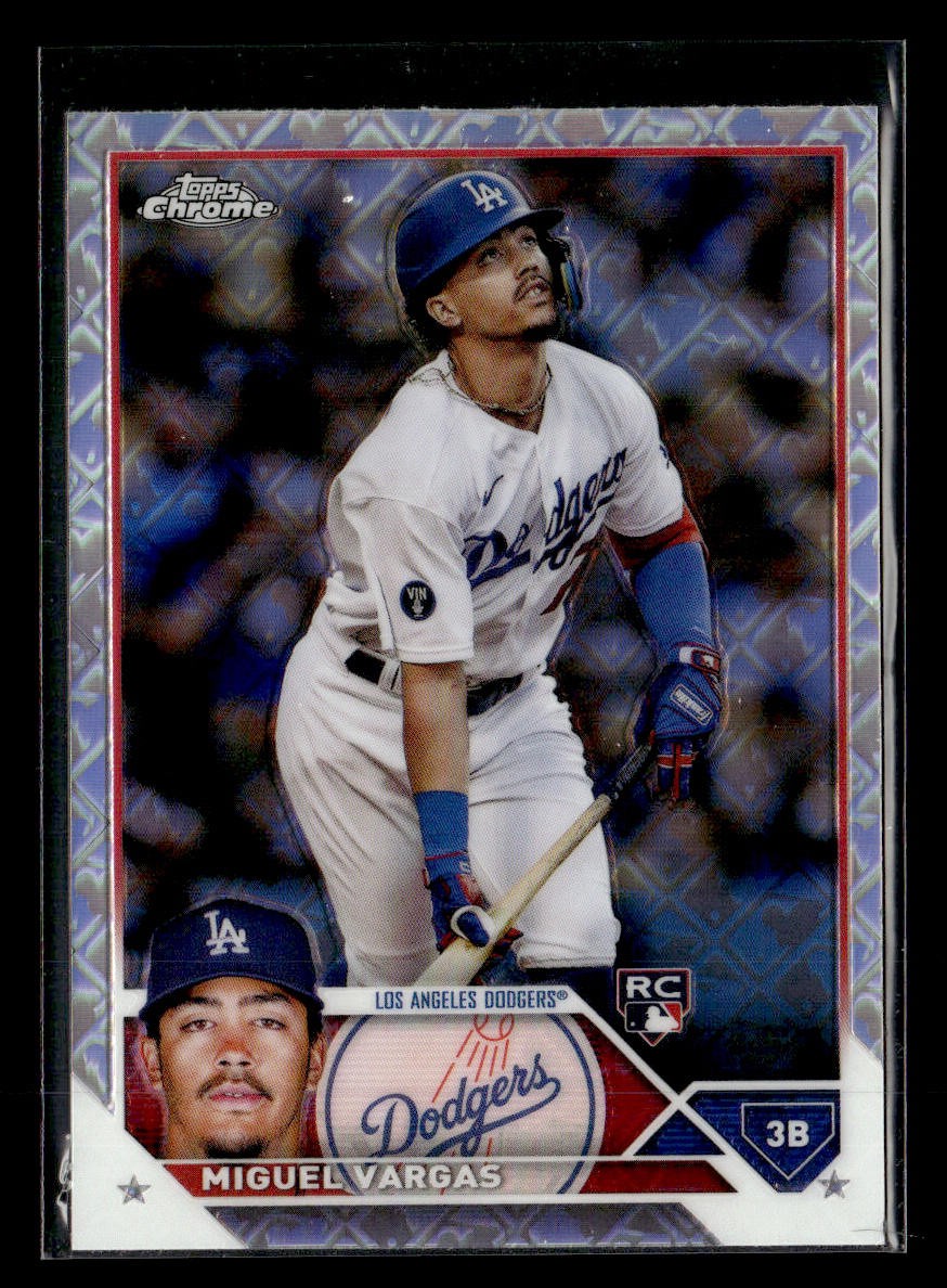 2023 Topps Chrome Logofractor Edition #161 Miguel Vargas Rookie card