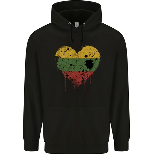 Love Lithuania Flag Lithuania Day Football Childrens Kids Hoodie