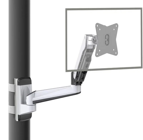 CondoMounts CLMMMAW2022 Full Motion Pillar Monitor Mount - No Drill Gas Spring