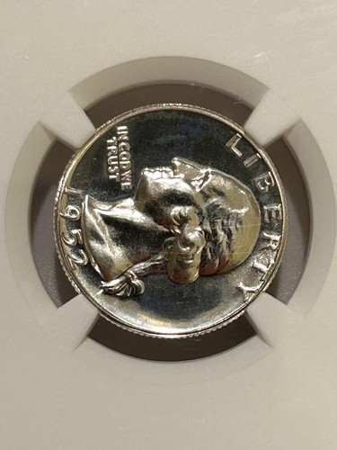 1952 Proof Washington Silver Quarter NGC PF66 - Picture 4 of 8