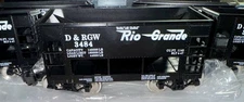 MDC “G”  Ore Car D&RGW #3484 (smooth side) Blk W/White Letters &W /Metal  Wheels
