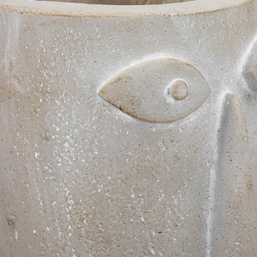 Northlight 12.25" Tall Face Ceramic Outdoor Garden Planter - Picture 7 of 8
