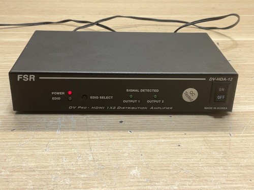 FSR DV-HDA-12 DV Pro / HDMI 1x2 Distribution Amplifier 1080P /JUA2423 - Picture 2 of 6