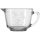Anchor Hocking Glass Mixing Batter Bowl, Clear, 2 Quart