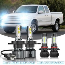 Combo Led Headlight Kit Hilow Beam Fog Light Bulb For Toyota Tundra 2000-2006