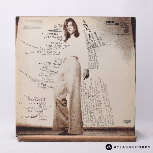 David Bowie Hunky Dory A B Bilbo Reissue LP Album Vinyl Record - VG+/VG+ - Foto 3 di 8