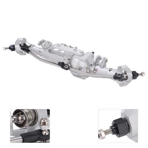 (Silber)RC Portalachse CNC Universal Vorderachse Aluminium für Axial Wraith HO - Bild 17 von 22