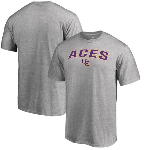 Men's Ash Evansville Purple Aces Proud Mascot T-Shirt