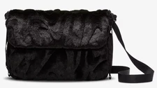 Nike Sportswear Futura 365 Faux Fur Cross-Body Bag (1L) Black FZ1326-010