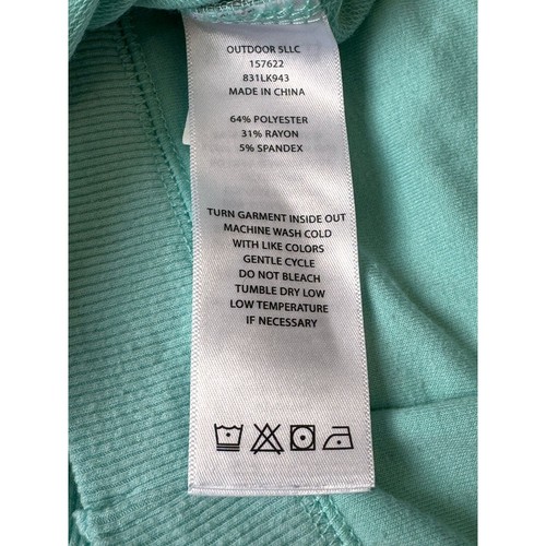 Eddie Bauer kids Sweatshirt Size Medium 10/12 Teal Green Girl’s Hoodie Outdoor - Picture 4 of 4