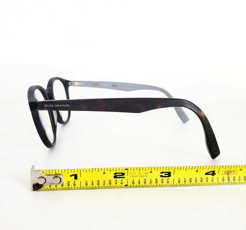 HUGO BOSS ORANGE BO-0268 121-145 BLACK GRAY BROWN EYEGLASSES FRAME ONLY - Picture 10 of 15