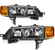 Headlamps For Honda Accord 1994-1997 Black Headlights Assembly Pair Left Right Headlamps For Honda Accord 1994-1997 Black Headlights Assembly Pair Left Right