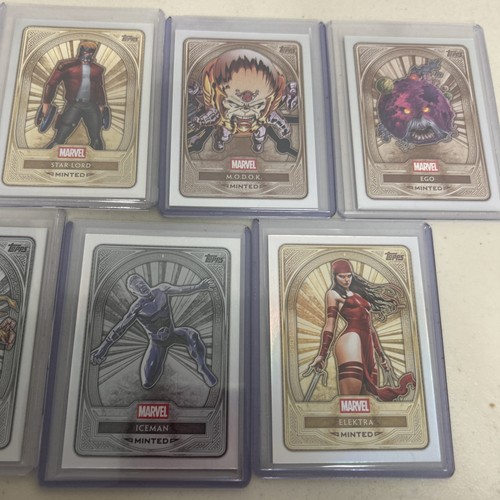 Lote 2025 Topps Marvel Como Nuevo Puño Iron Patriot/50/100/75 Hombre Lobo Ego Hombre de Hielo - Imagen 5 de 8
