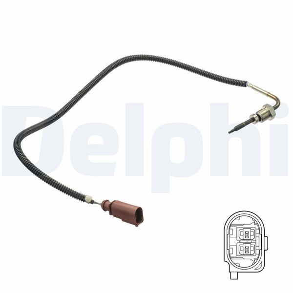 Delphi Sensor Abgastemperatur TS30173 Vor RußPartikelfilter FüR Vw Transporter-image