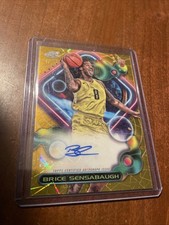 2023-24 Topps Cosmic Chrome Brice Sensabaugh Rookie Gold Interstellar Auto /50