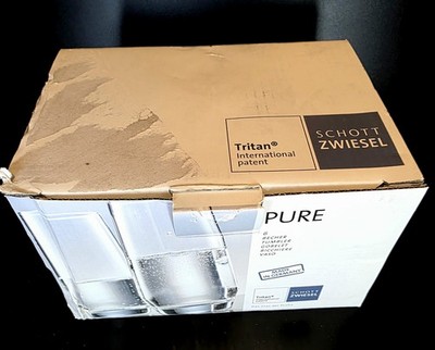(384) Schott Zweisel Tritan 'Pure' Crystal Tumblers In Box Set Of 6 (Retail $84)
