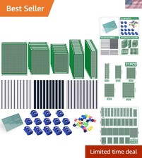 Comprehensive DIY Electronics PCB Kit - 104pcs Double-Sided Boards Terminals