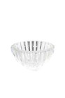 Tiffany & Co Clear Crystal Fluted Heart Bowl 6.5"x3"