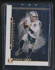 2020 IMPECCABLE GOLD /10 DEREK CARR RAIDERS