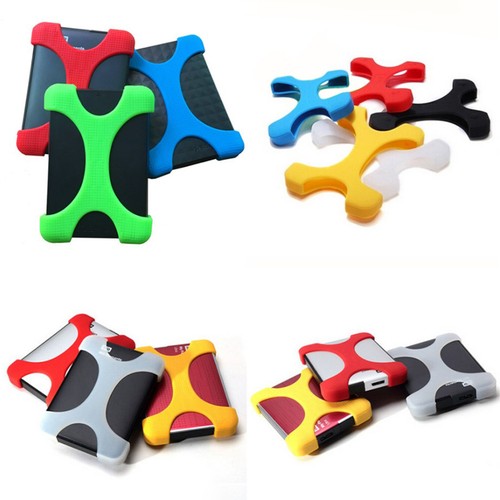 2.5" Portable External Hard Disk Drive Bag Carry Case Cover Silicon Rubber C_sh - Zdjęcie 6 z 16