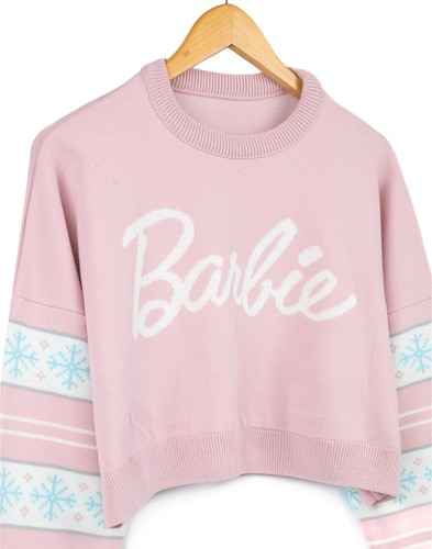 Barbie Rosa Barbie Logo Navidad Jersey Mujer - Imagen 2 de 30