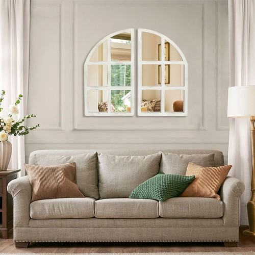 Mirror Arch Window Wall Mirror Kitchen Bedroom Living Room Wall Decor Set of 2 - Picture 3 of 8