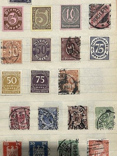 Deutschland Deutsches Reich Briefmarken Vintage gebraucht und postfrisch Briefmarken Reichspost - Bild 2 von 9