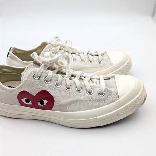 Scarpe da ginnastica unisex Converse X Comme Des Garçons Chuck 70 taglia USW12/M10 EU44 - Foto 11 di 13