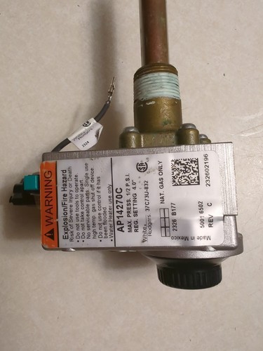 White Rodgers Water Heater Gas Control Valve 37C73U-832 37C73U832 AP14270C - Picture 2 of 8