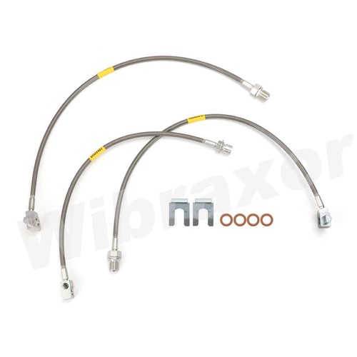 Full Set Extended Brake Lines Stainless Steel For 1971-1978 4WD Chevy GMC C/K 10 - Picture 2 of 10