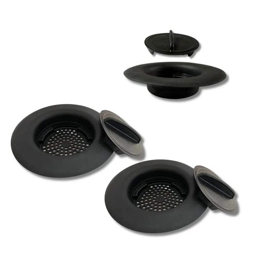 "Colador y tapón de fregadero FLEX-STRAINER 2N1 se adapta a la mayoría de los desagües y eliminaciones de 3,5""" - Imagen 14 de 16