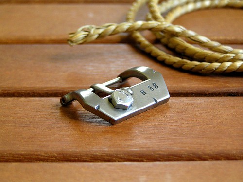 Fibbia cinturino orologio titanio vintage 22mm Dieselpunk fatta a mano fibbia cinturino orologio - Foto 2 di 11