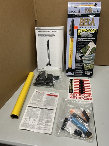 Vintage Estes Beta Series Astrocam 110 Flying Model Rocket Kit #1327 NEW