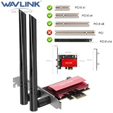 Wavlink WiFi 7 PCI-E Card Tri-band 802.11BE BT 5.4 Network Adapter for Desktop